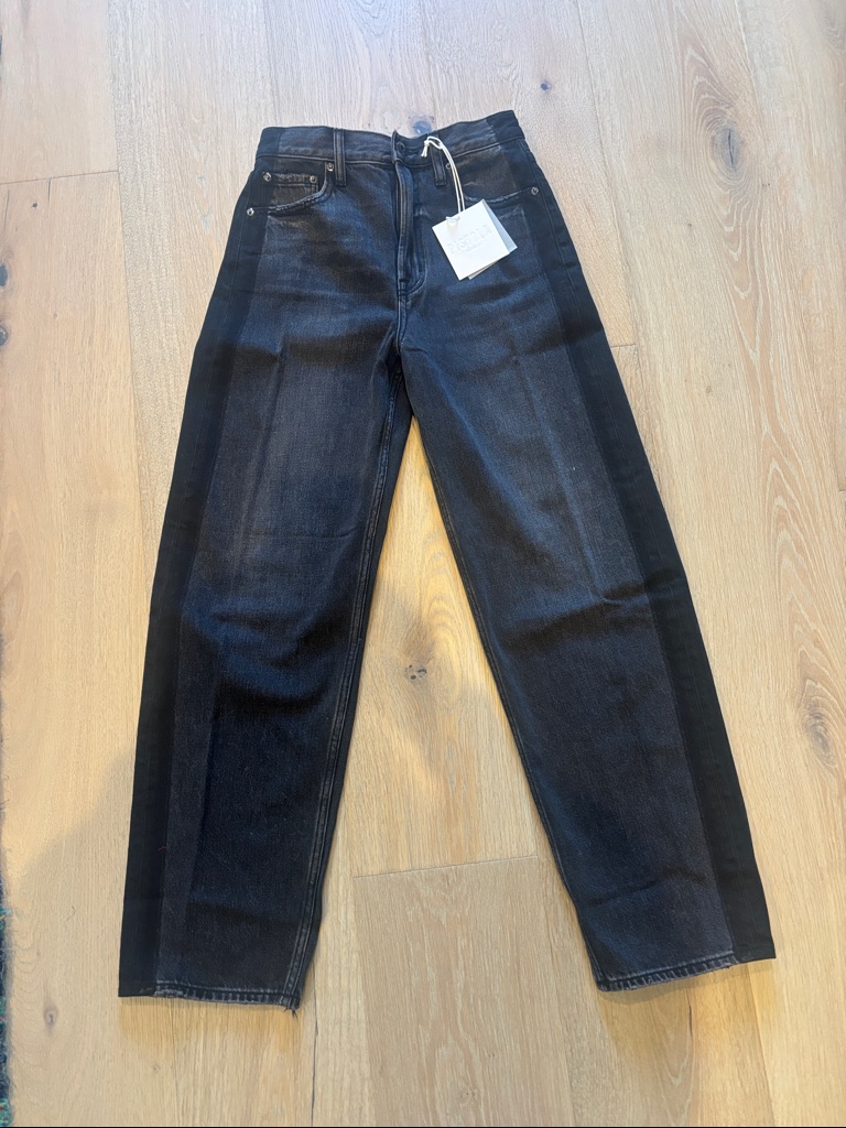 Pistola Two-Tone Black Straight Jeans